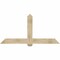 Ekena Millwork Eugene Rough Sawn Timber Gable Bracket, Douglas Fir, 72"W x 36"H x 6"D x 6"F, 12/12 Pitch GBW072X36X0606EUG00RDF - alternate 1